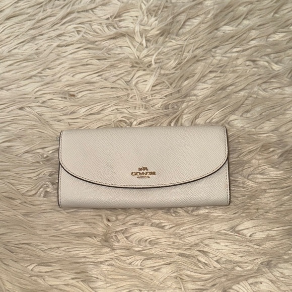 Coach white Leather Wallet